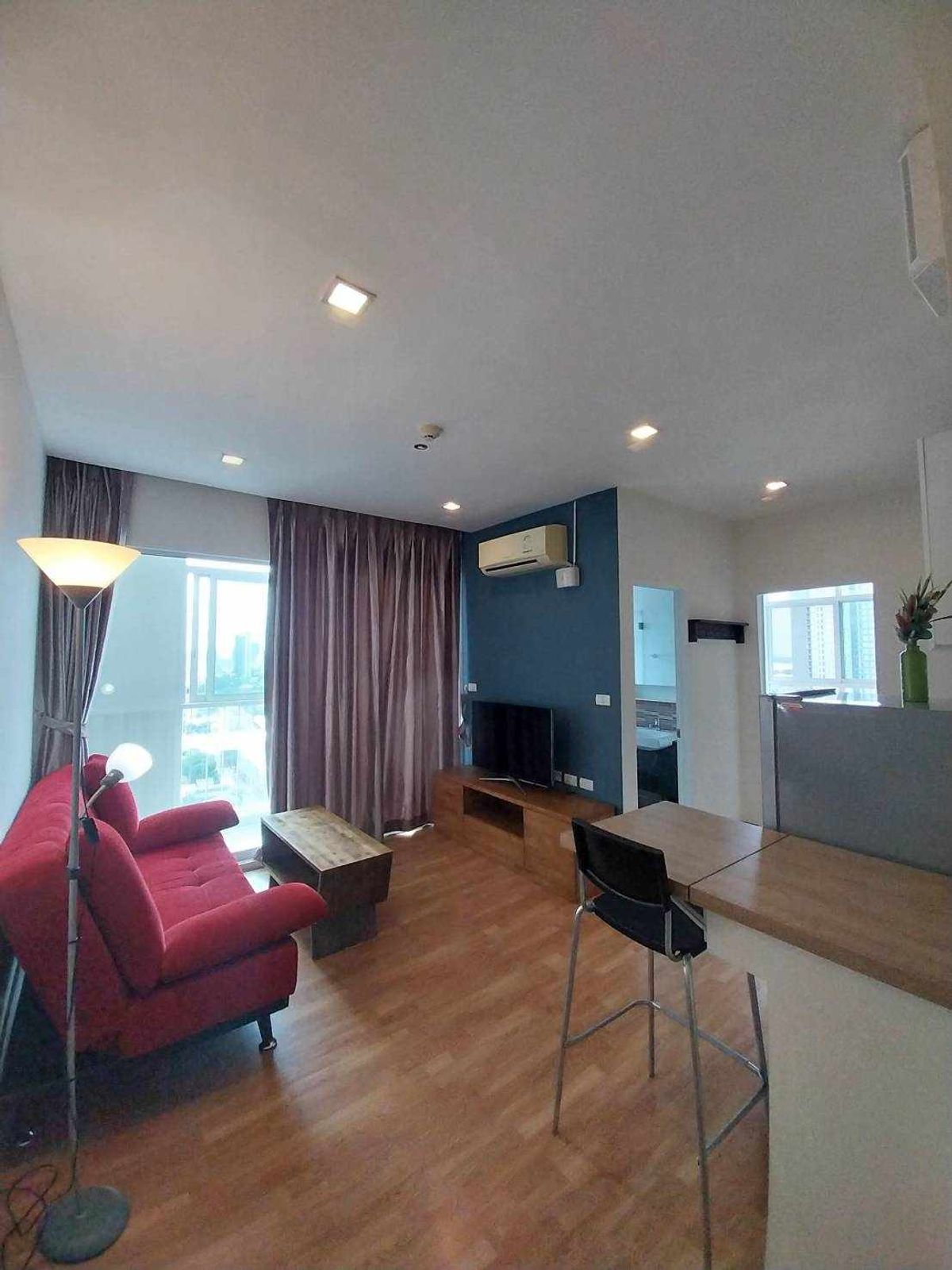 ให้เช่าคอนโดบางนา แบริ่ง ลาซาล : ห้อง Renovate ใหม่ ให้เช่า The Coast Bangkok 34ตรม. ชั้น21 ใกล้BTSบางนา