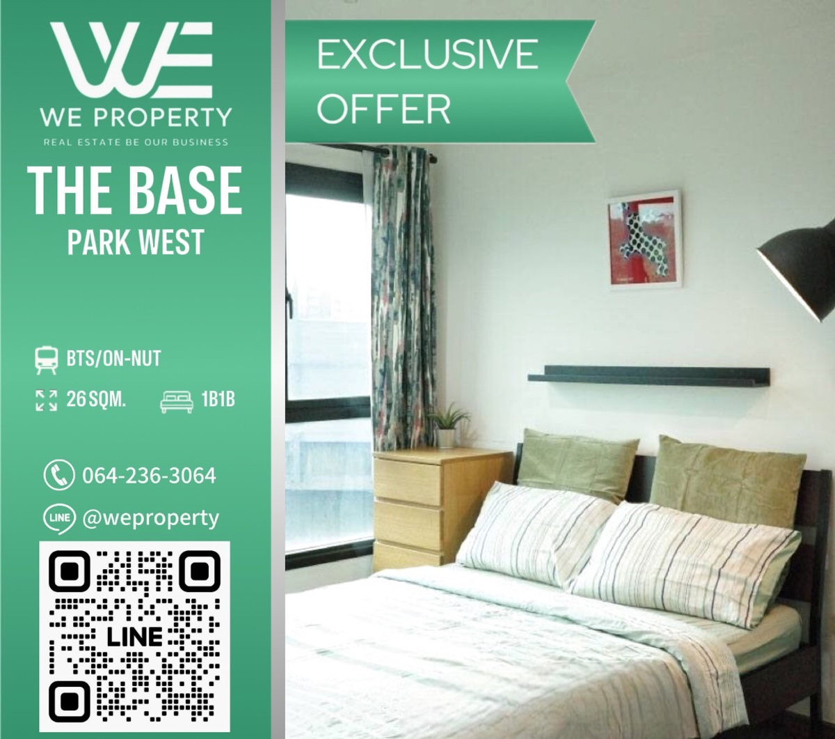 ขายคอนโดอ่อนนุช อุดมสุข : ห้องสวยเฟอร์ฯครบ ราคาดี⭐The Base Park West (เดอะ เบส พาร์คเวสต์ สุขุมวิท 77)