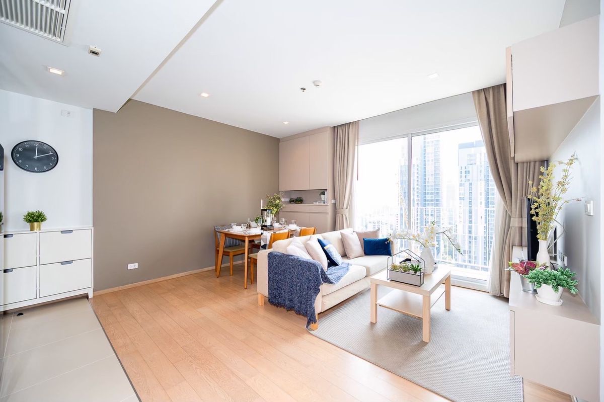 For RentCondoSukhumvit, Asoke, Thonglor : 🔥 Urgent rent 🔥 Condo HQTHONGLOR 2 Bedroom 75 sq.m., 21 Floor, High Rise Condo, next to Thonglor Road, near BTS Thonglor