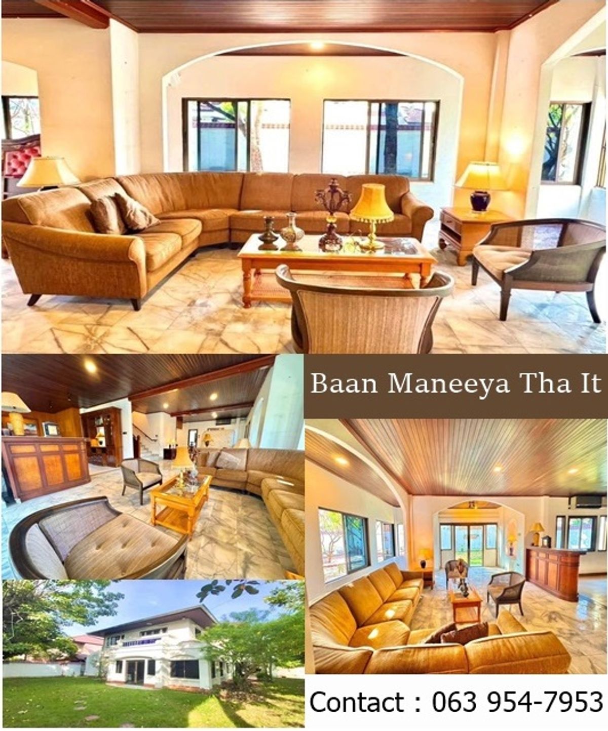 For RentHouseNonthaburi, Bang Yai, Bangbuathong : 🏡 Rent a single house, area of ​​60 sq.w., Di Emerald Garden 1, Bang Bua Thong