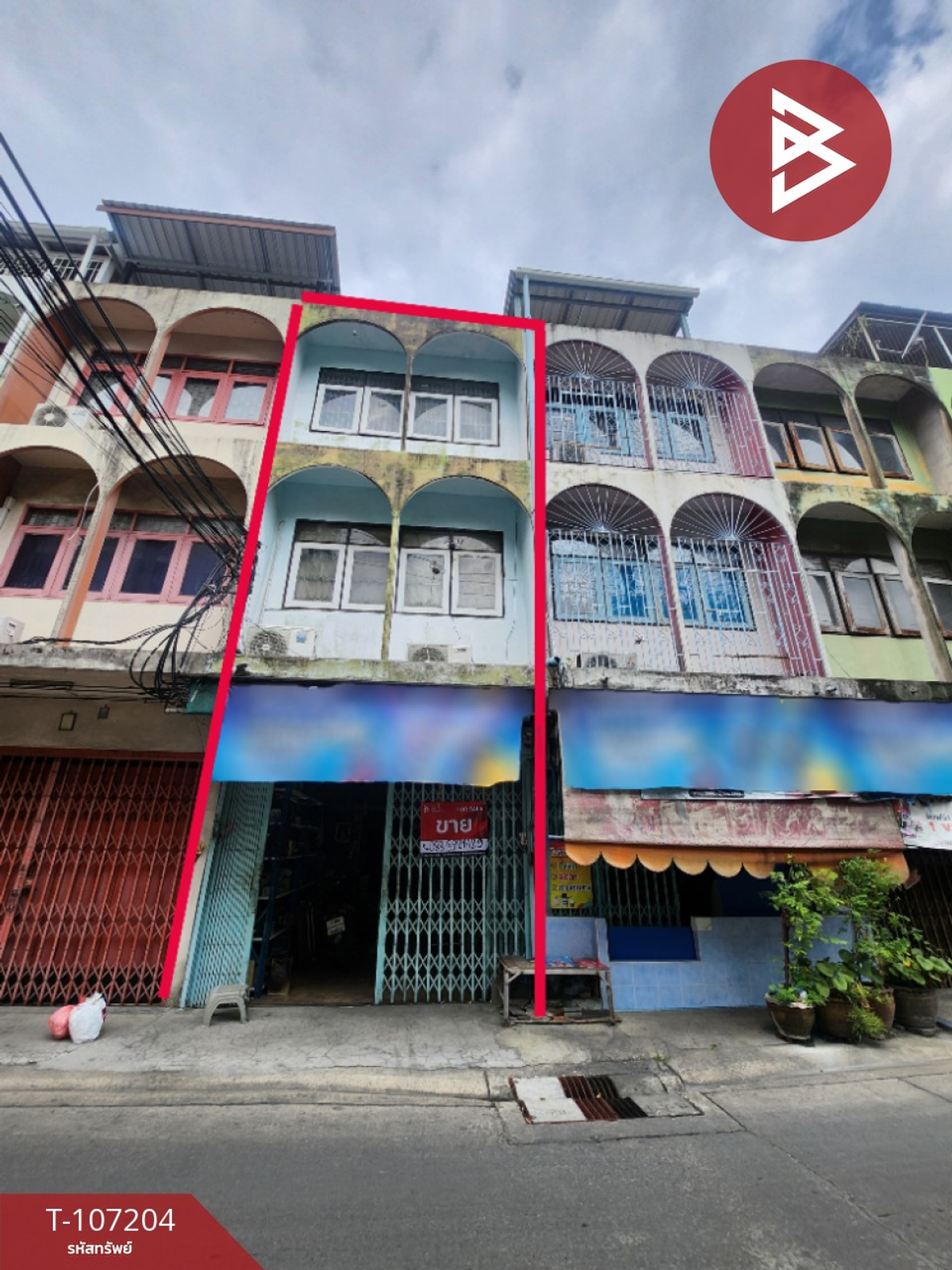 For SaleShop HouseRama3 (Riverside),Satupadit : Commercial building for sale Soi Sathu Pradit 58 Intersection 10, area 19 sq.wah Yan Nawa, Bangkok