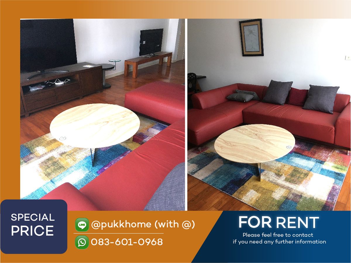ให้เช่าคอนโดสุขุมวิท อโศก ทองหล่อ : Baan Siri 24 | 2 Bedroom 100sqm.  60k THB/Month 📞 Line : @pukkhome (with @) , 083-601-0968