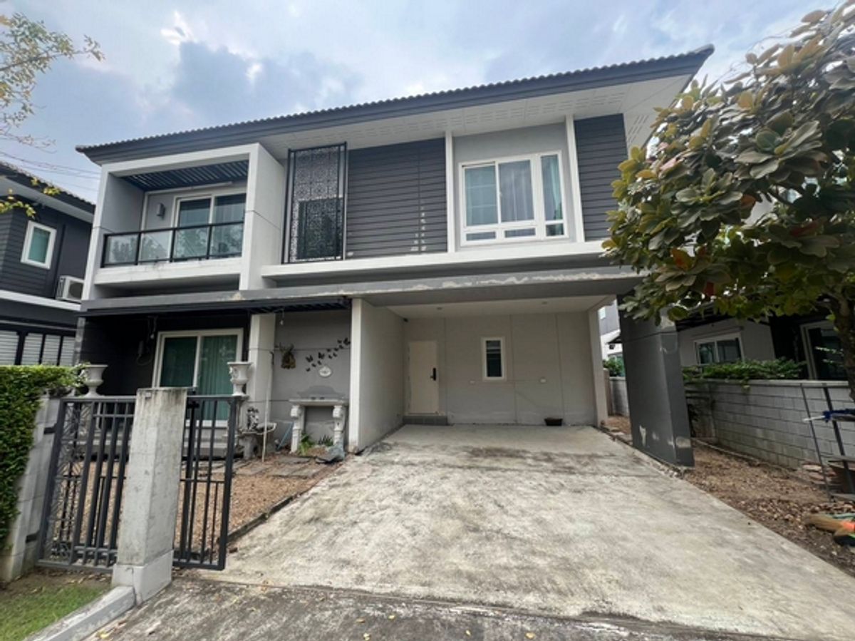 For SaleHouseNonthaburi, Bang Yai, Bangbuathong : House for sale, The City, Bang Yai 52.7 sq.w., 4 bedrooms. There is a bedroom on the ground floor. Near Central West Group, MRT Purple Line, Bang Phai Canal