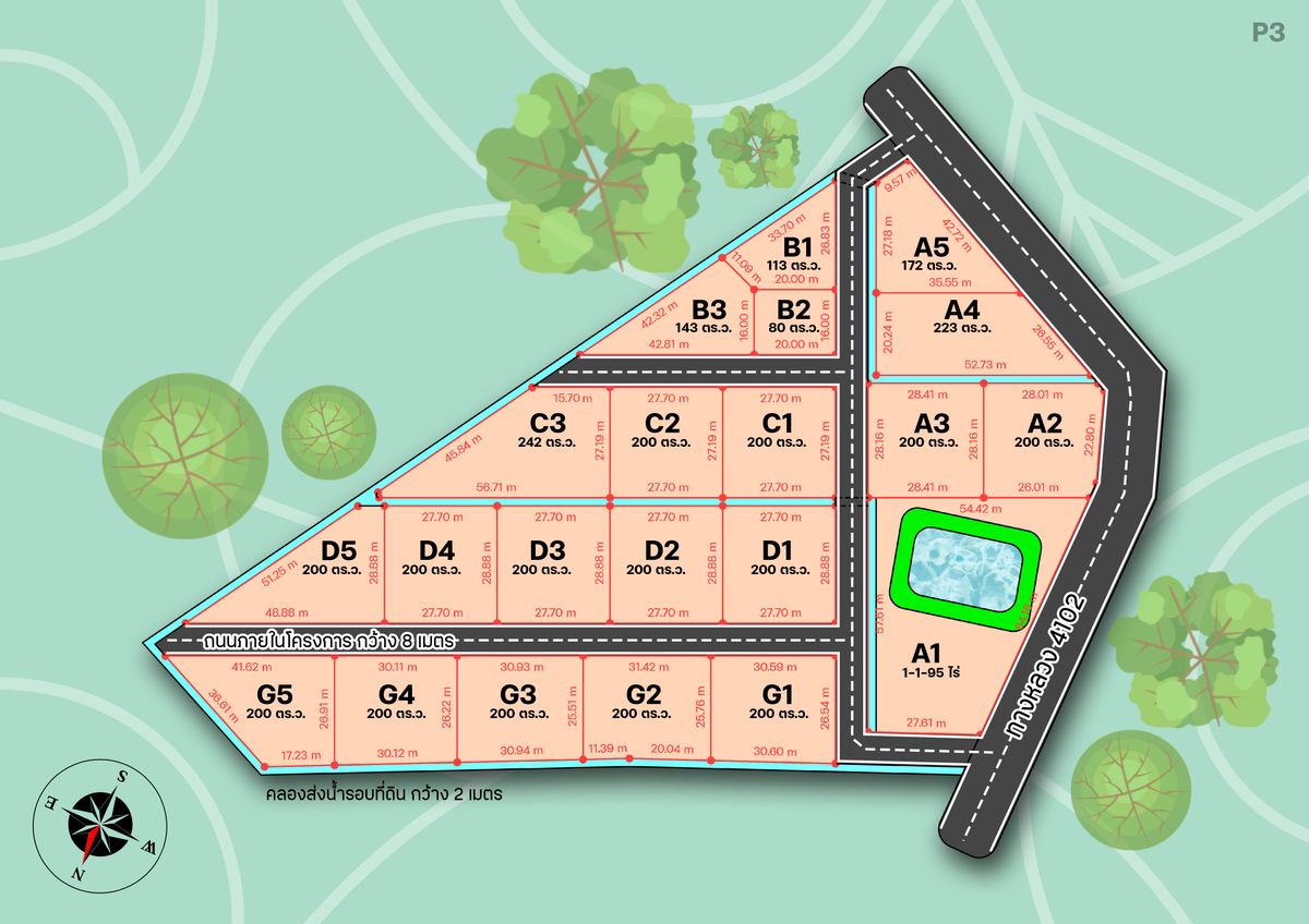 For SaleLandSuphan Buri : Beautiful land, Chorakhe Sam Phan Subdistrict, U Thong District, Suphan Buri Province, cheap price 3,900/sq.