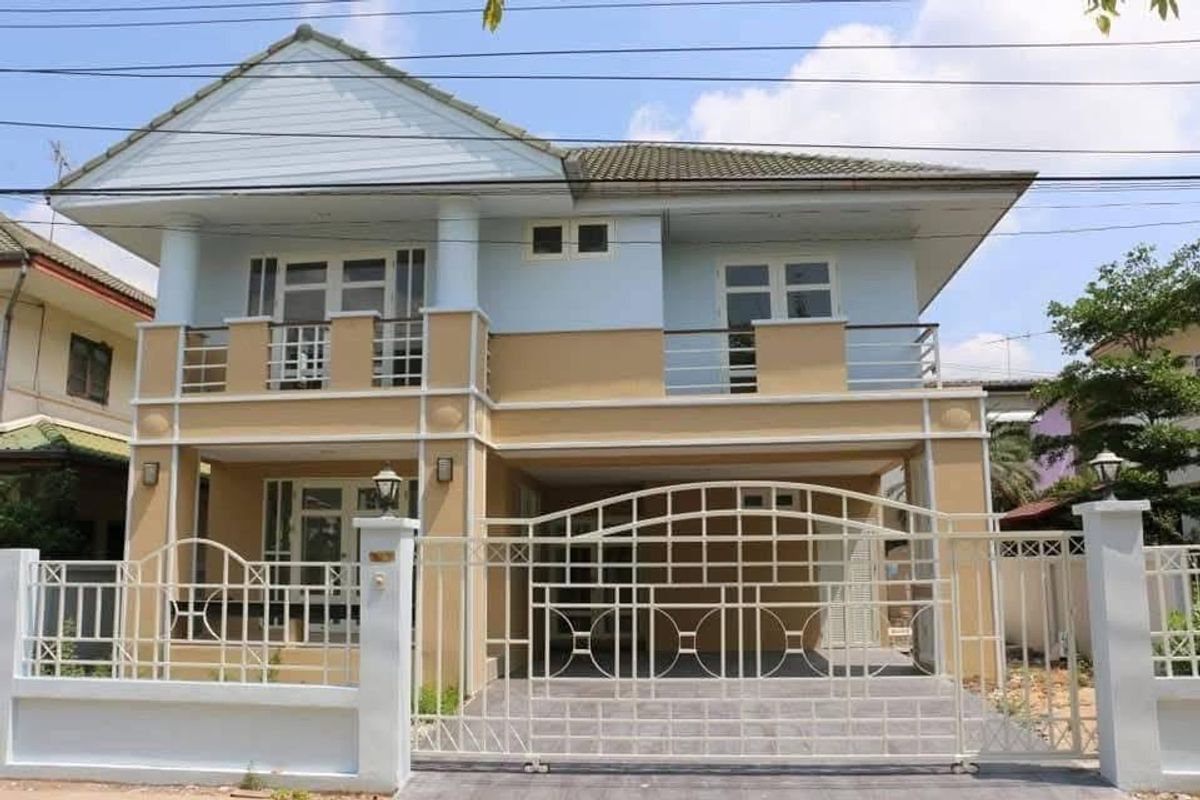 For RentHouseRama5, Ratchapruek, Bangkruai : Rent a detached house The Emerald Stage 1, Bang Bua Thong, near Central West, Samma, Department of Place Ratchaphruek