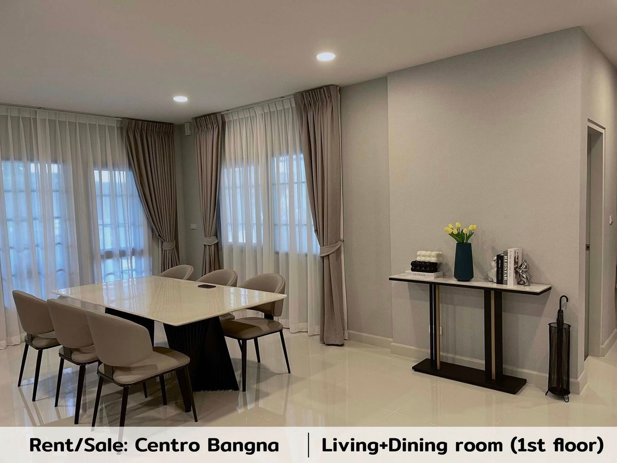 For RentHouseBangna, Bearing, Lasalle : K-6273 Urgent rent! Centro detached house, Bang Na, ready to be near Bangna