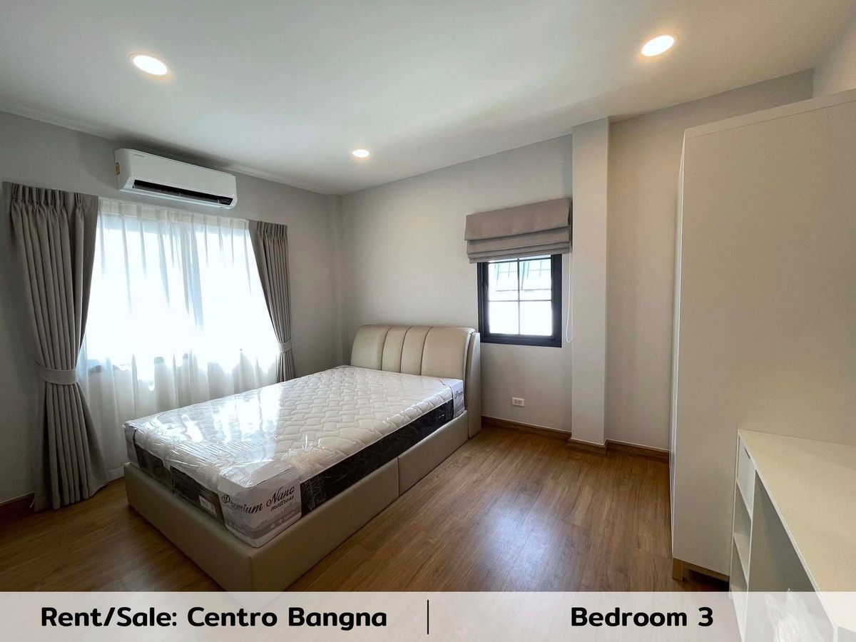 For RentHouseBangna, Bearing, Lasalle : K-6273 Urgent rent! Centro detached house, Bang Na, ready to be near Bangna