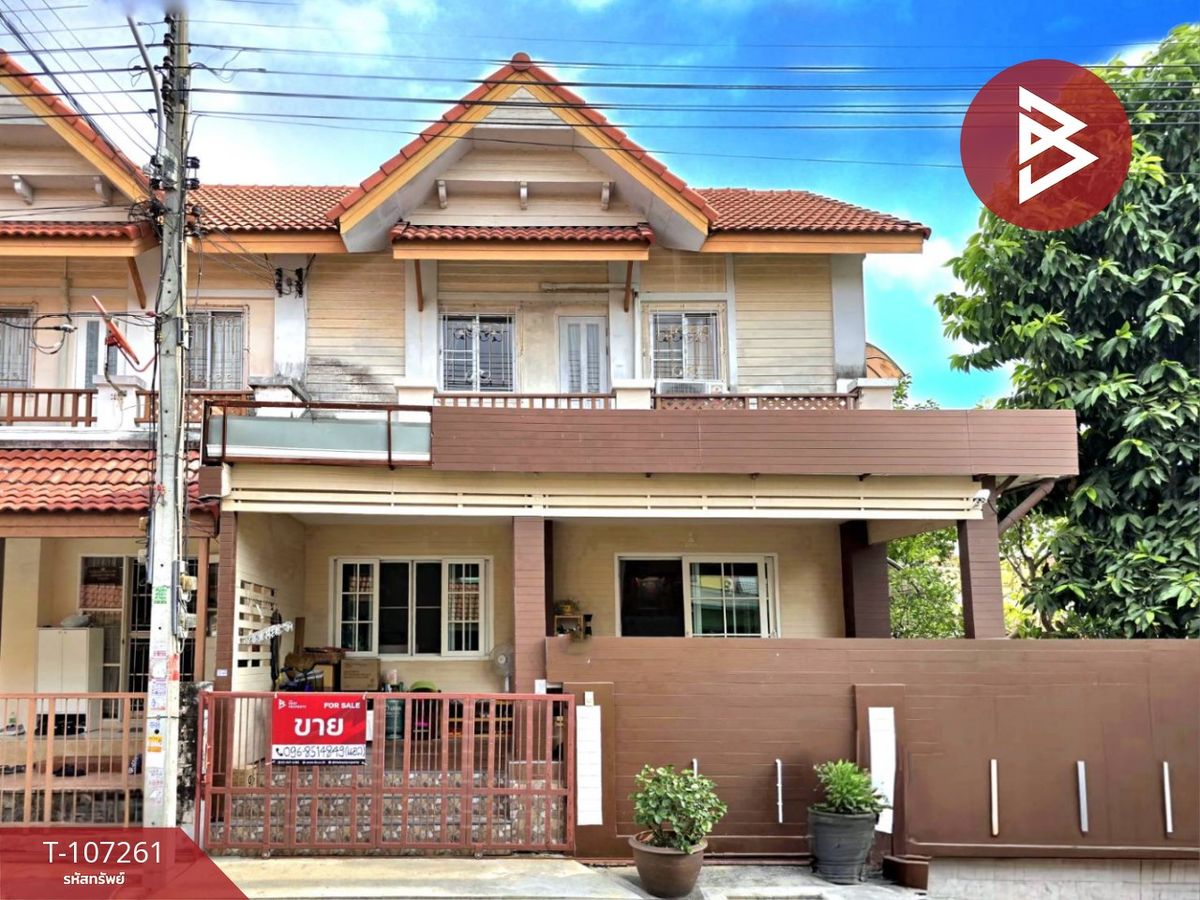 For SaleTownhomeMahachai Samut Sakhon : Townhouse for sale Kanda Village, Ban Rim Khlong 2 thousand Nai Norsing Samut Sakhon