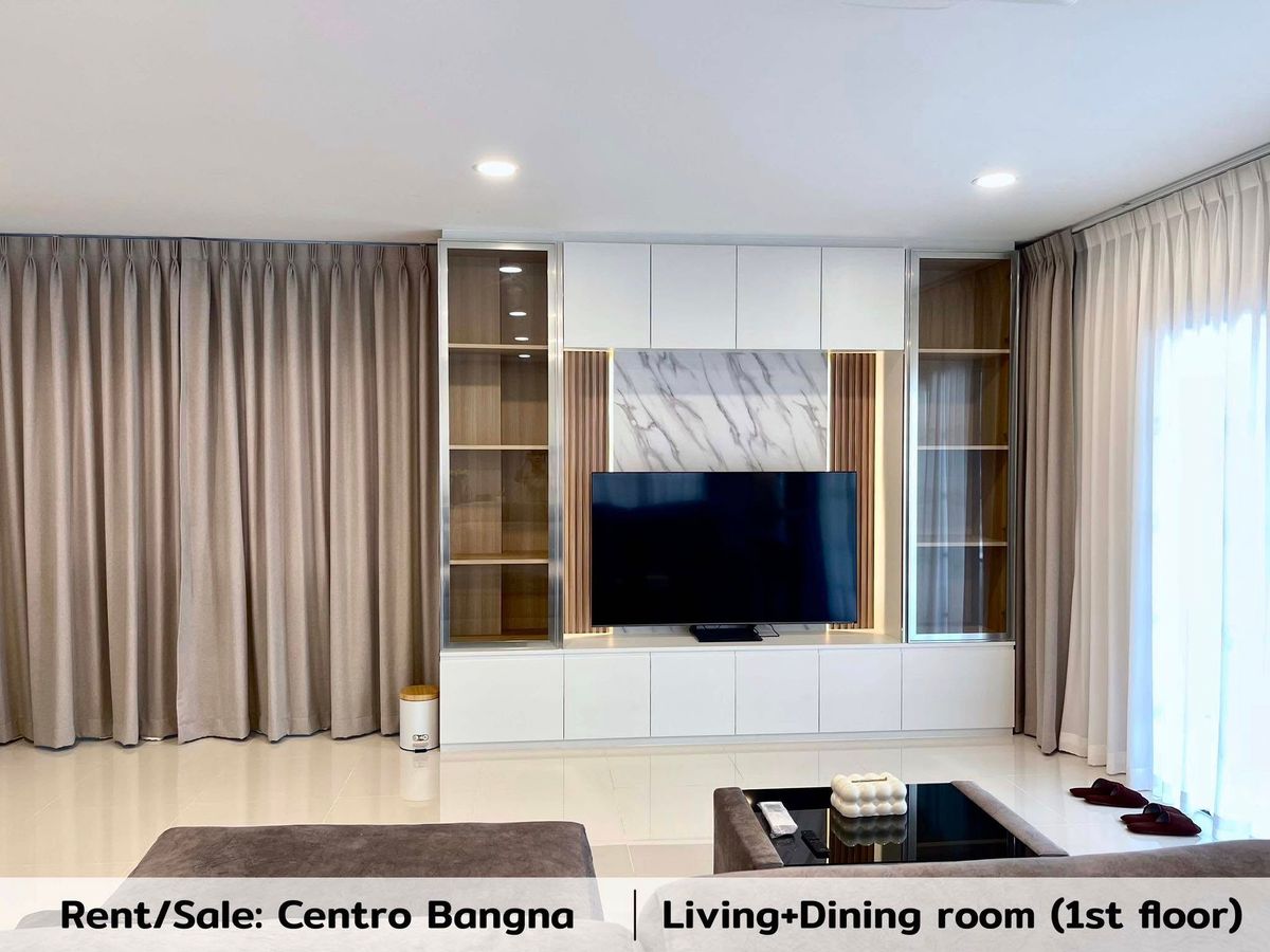 For RentHouseBangna, Bearing, Lasalle : K-6273 Urgent rent! Centro detached house, Bang Na, ready to be near Bangna