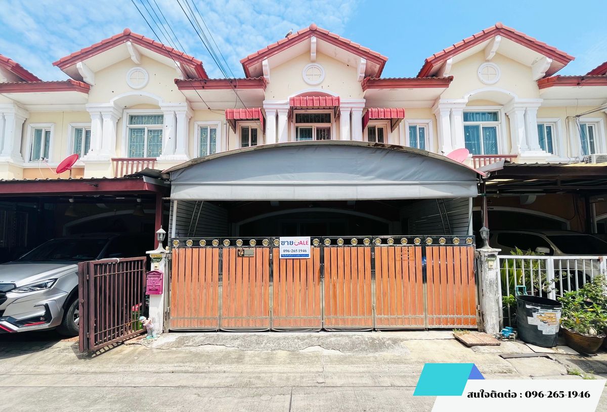 For SaleTownhomeBangna, Bearing, Lasalle : 2-story townhome for sale, 2 wide, park, The Connect 8 Ring-Bang Na, near Mega Bangna, Bang Na-Trat Road, Bang Phli, Samut Prakan