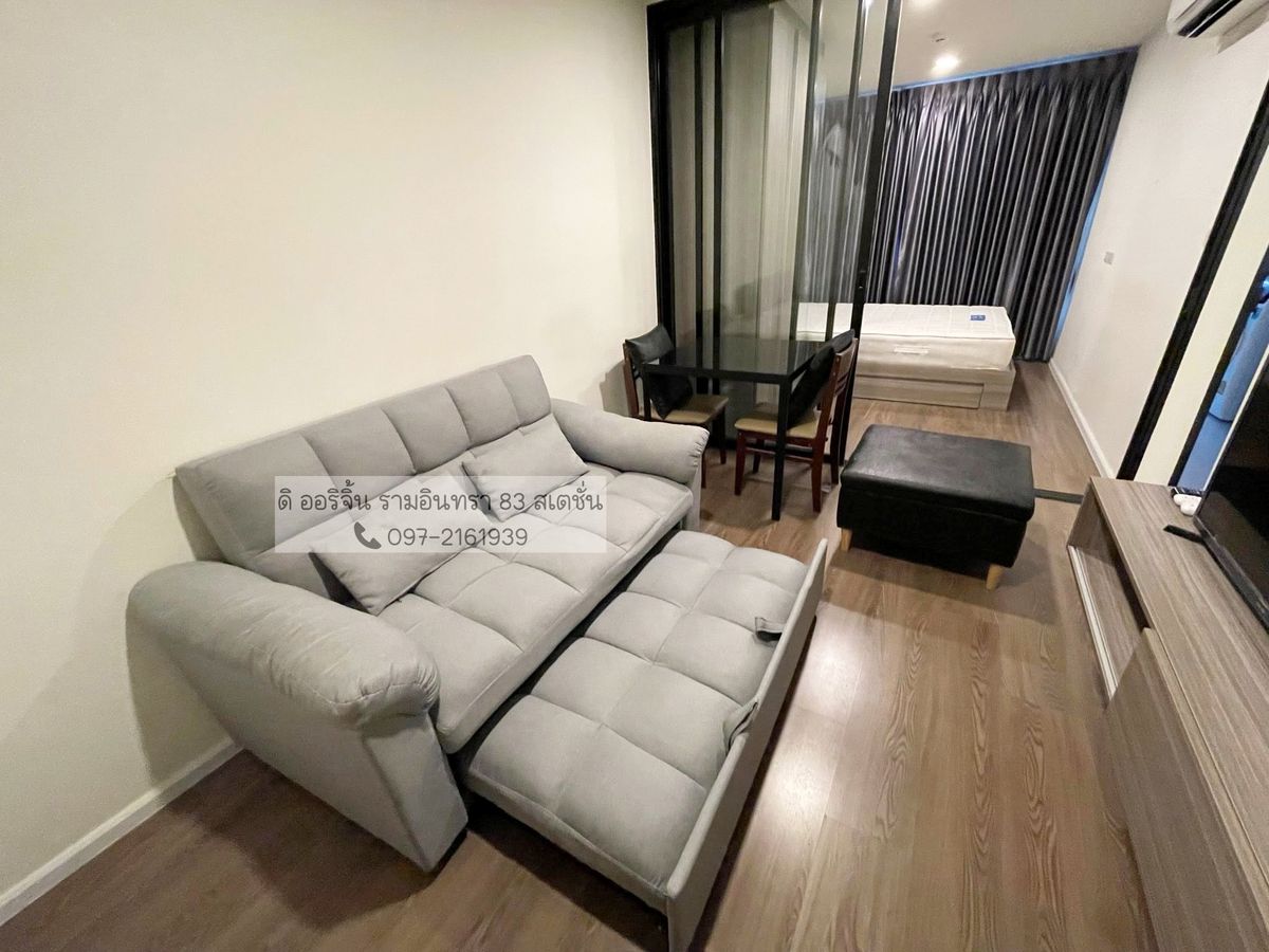 ให้เช่าคอนโดนวมินทร์ รามอินทรา : ให้เช่า ดิ ออริจิ้น รามอินทรา 83 สเตชั่น 1bed พร้อมอยู่📲0972161939