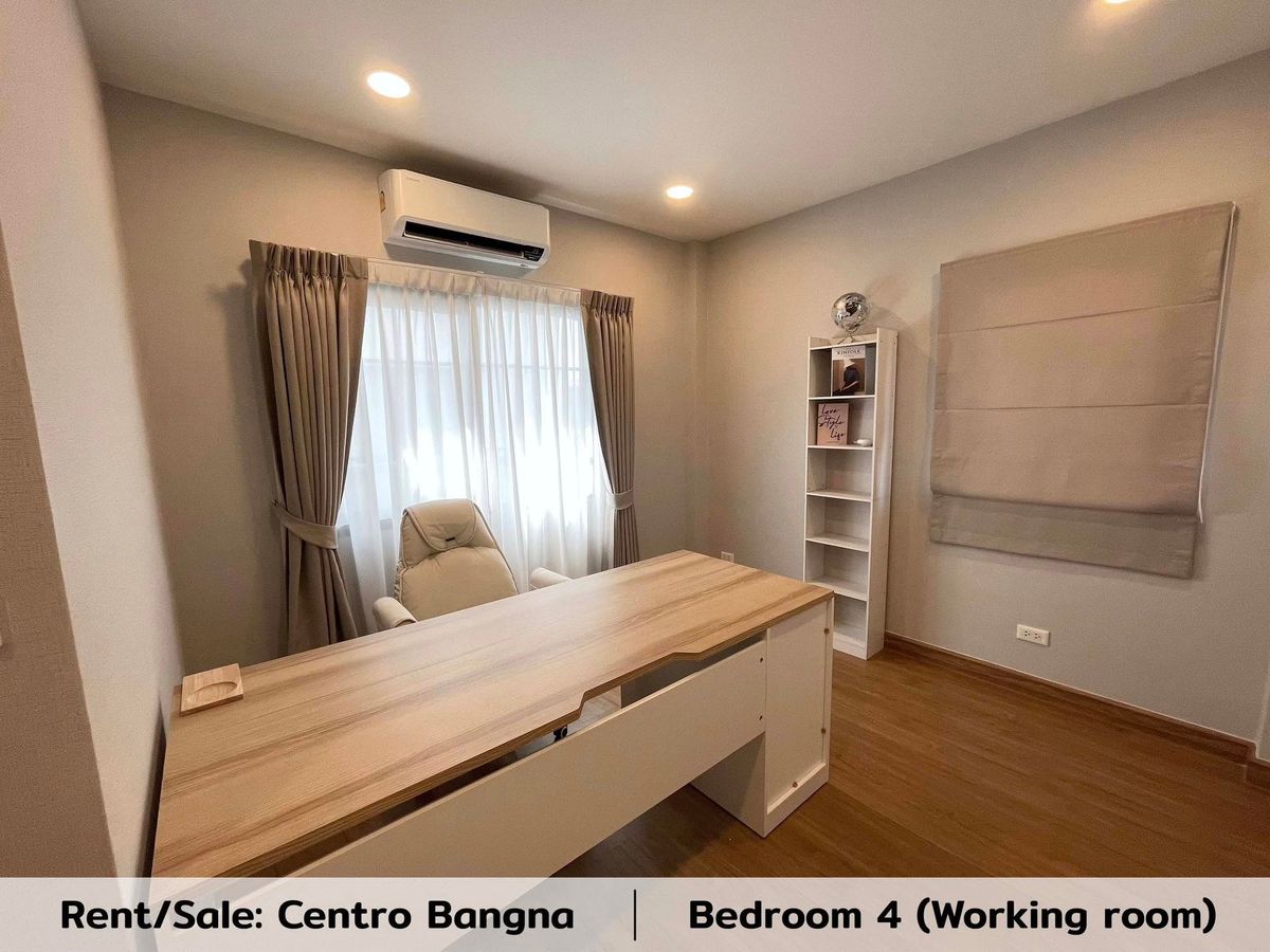For RentHouseBangna, Bearing, Lasalle : K-6273 Urgent rent! Centro detached house, Bang Na, ready to be near Bangna