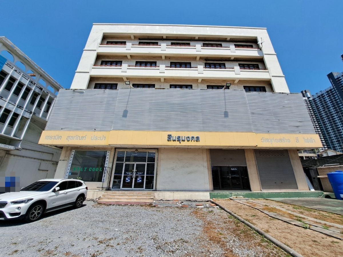 For RentOfficeSamut Prakan,Samrong : ST44 Sinthamongkol area Office Building, Floor 1 #Rental Office on Thepharak Road #The office building near the Yellow Line BTS Tippawan Station
