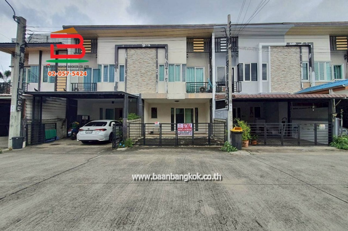 For SaleTownhomeRathburana, Suksawat : Townhome, Gusto Village, Suksawat 26 (Soi Phuttha Bucha 39, Soi Suksawat 30), area 21.20 sq.w., Suksawat Road, Bang Mot Subdistrict, Thung Khru District