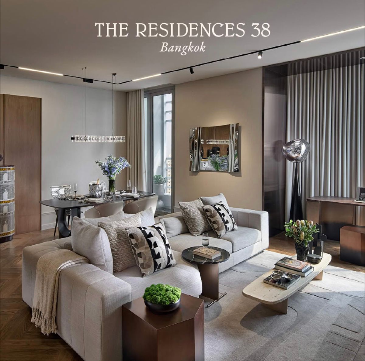 For SaleCondoSukhumvit, Asoke, Thonglor : ✨The Residences 38✨ I Ultra luxury 2B 2B Size 125.5 I City View I Fully Fitted I Very Good Layout I Sell 59.8 MB Only‼️(BTS Thonglor)