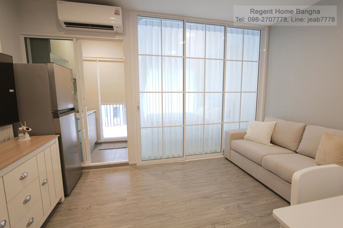 ให้เช่าคอนโดบางนา แบริ่ง ลาซาล : ให้เช่า คอนโด รีเจ้นท์ โฮม บางนา (Regent Home Bangna) BTS บางนา 28 ตร.ม. มีดิจิตอลล็อค