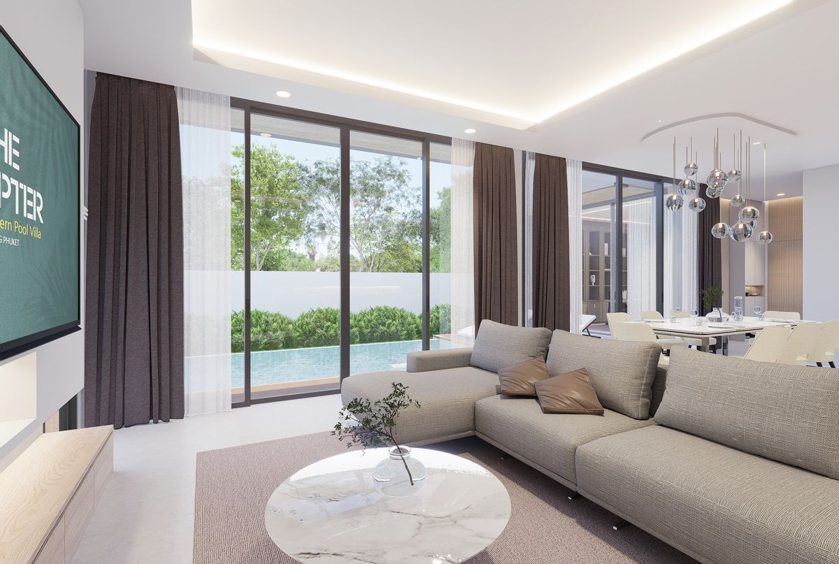 For SaleTownhomePhuket : ✨ Urgent sale Villa with luxury private swimming pool, 4 bedrooms, 1 room, housewife, furniture, complete, convenient to travel near