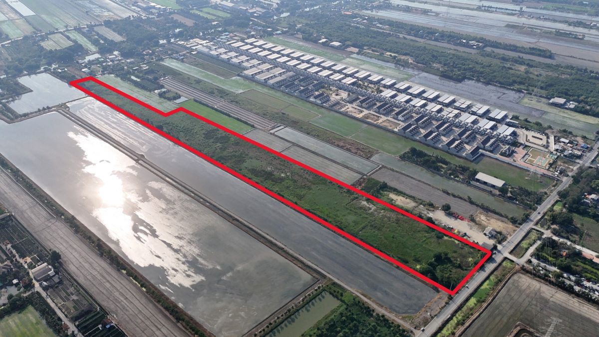 For SaleLandNonthaburi, Bang Yai, Bangbuathong : Urgent sale, empty land 40 rai, Sai Noi-Lat Bua Luang Sai Noi, Nonthaburi