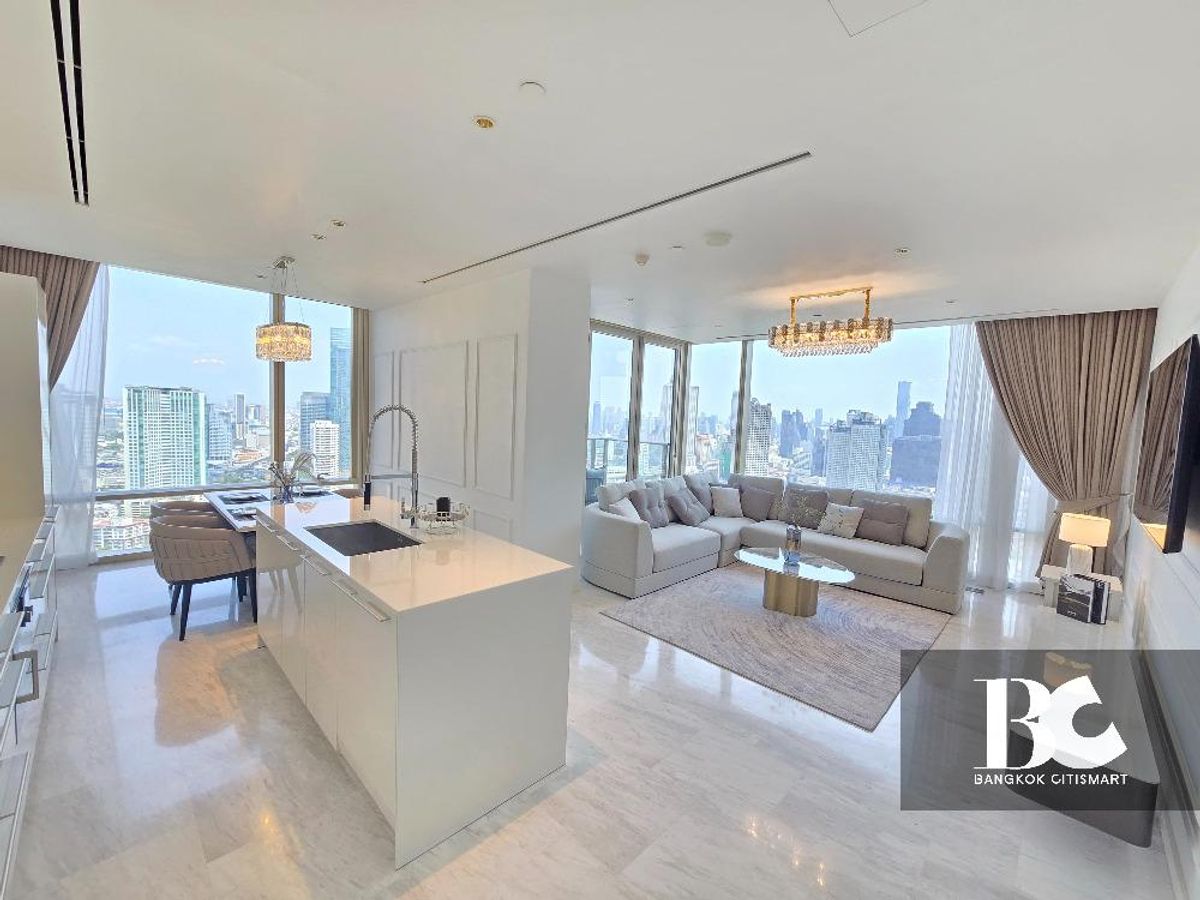 ให้เช่าคอนโดสาทร นราธิวาส : ⚜️ The Best experience with Iconsiam view from four seasons 2 bedrooms ⚜️