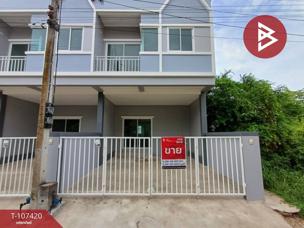 For SaleTownhomeSamut Songkhram : 2 -story townhouse for sale, 1 hand, Soi Suan Kaew Lat Yai, Samut Songkhram