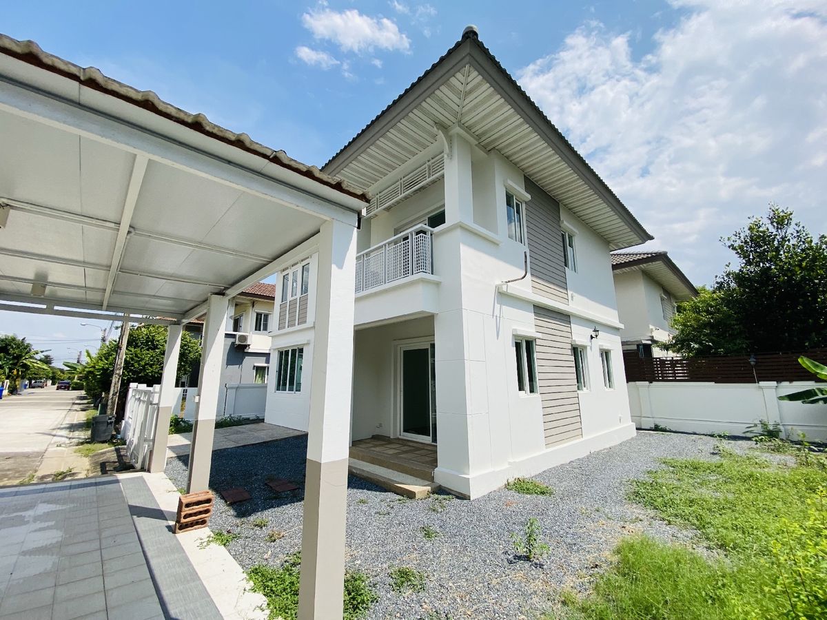 ขายบ้านนนทบุรี บางใหญ่ บางบัวทอง : พฤกษาวิลเลจ 11 ราชพฤกษ์-รัตนาธิเบศร์ บ้านเดี่ยว ขนาด 61 ตรว.  มีห้องนอนชั้นล่าง พฤกษาวิลเลจ 11 ราชพฤกษ์-รัตนาธิเบศร์