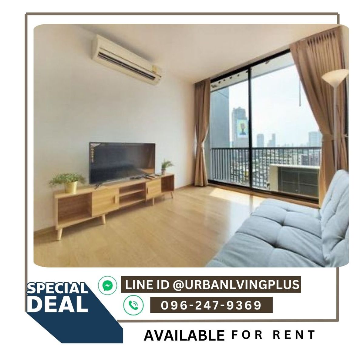For RentCondoSathorn, Narathiwat : ( U20250313100 ) Rare Item! Tel/Line 096-2479369 FOR RENT NOBLE REVO SILOM 1 Bedroom 1 Bathroom 55 Sq.M. Ready to move in✨