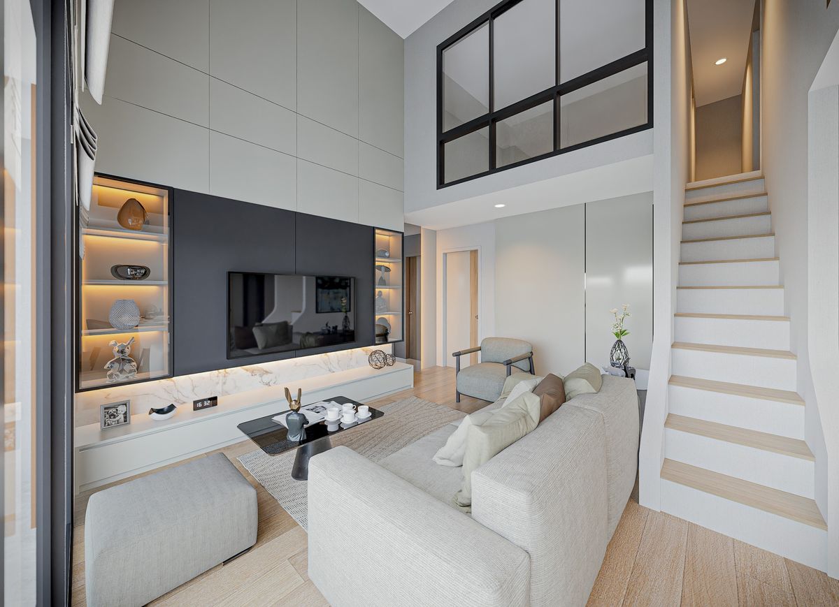 ให้เช่าคอนโดพระราม 9 เพชรบุรีตัดใหม่ RCA : คอนโด One9Five Asoke - Rama 9 ห้องสวย เฟอร์นิเจอร์ครบ พร้อมเช่าอยู่