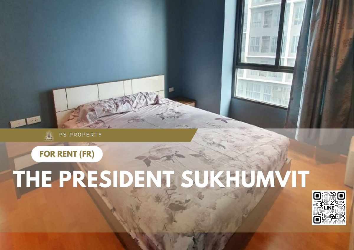 For RentCondoOnnut, Udomsuk : For rent 🔥 The President Sukhumvit 81 🔥 2 bedrooms, furniture and electrical appliances, near BTS On Nut