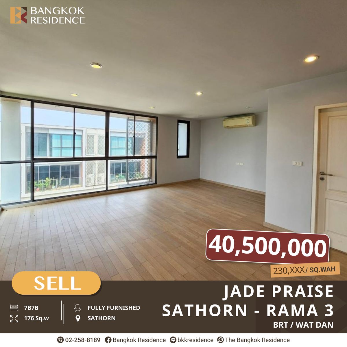 For SaleTownhomeRama3 (Riverside),Satupadit : JADE PRAISE Sathorn-Rama 3 Town Home in the heart of Rama 3 area, near BRT, Dan Temple