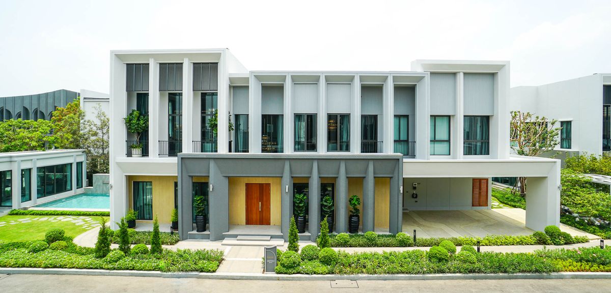 ขายบ้านนนทบุรี บางใหญ่ บางบัวทอง : Luxury House For Sale บ้านหรู 2 ชั้น บางกอกบูเลอวาร์ด ซิกเนเจอร์ เวสต์เกต บางบัวทอง นนทบุรี 11110