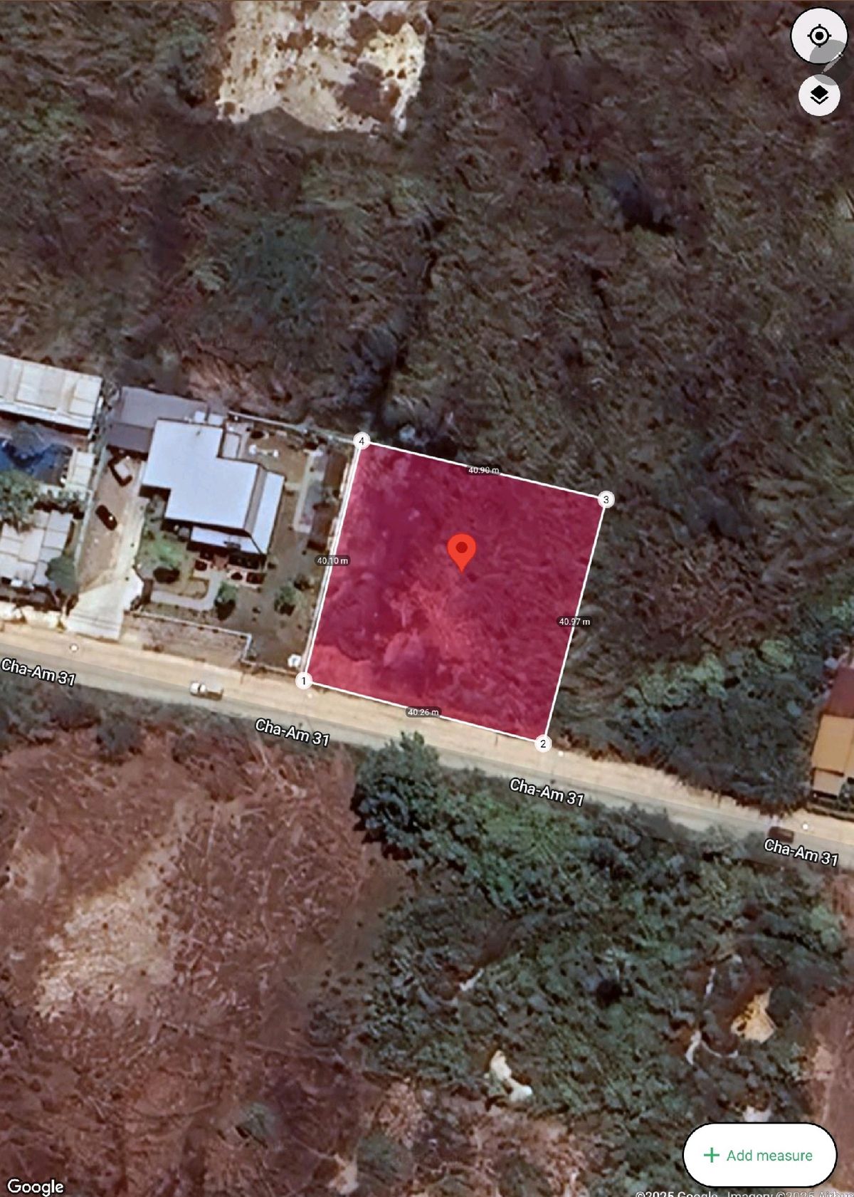 For RentLandCha-am Phetchaburi : 1 rai of land for rent, Soi Cha -am 31, Petchkasem Road, Cha Am Subdistrict, Cha -Am District, Phetchaburi Province, 500 meters away from Cha -am Beach