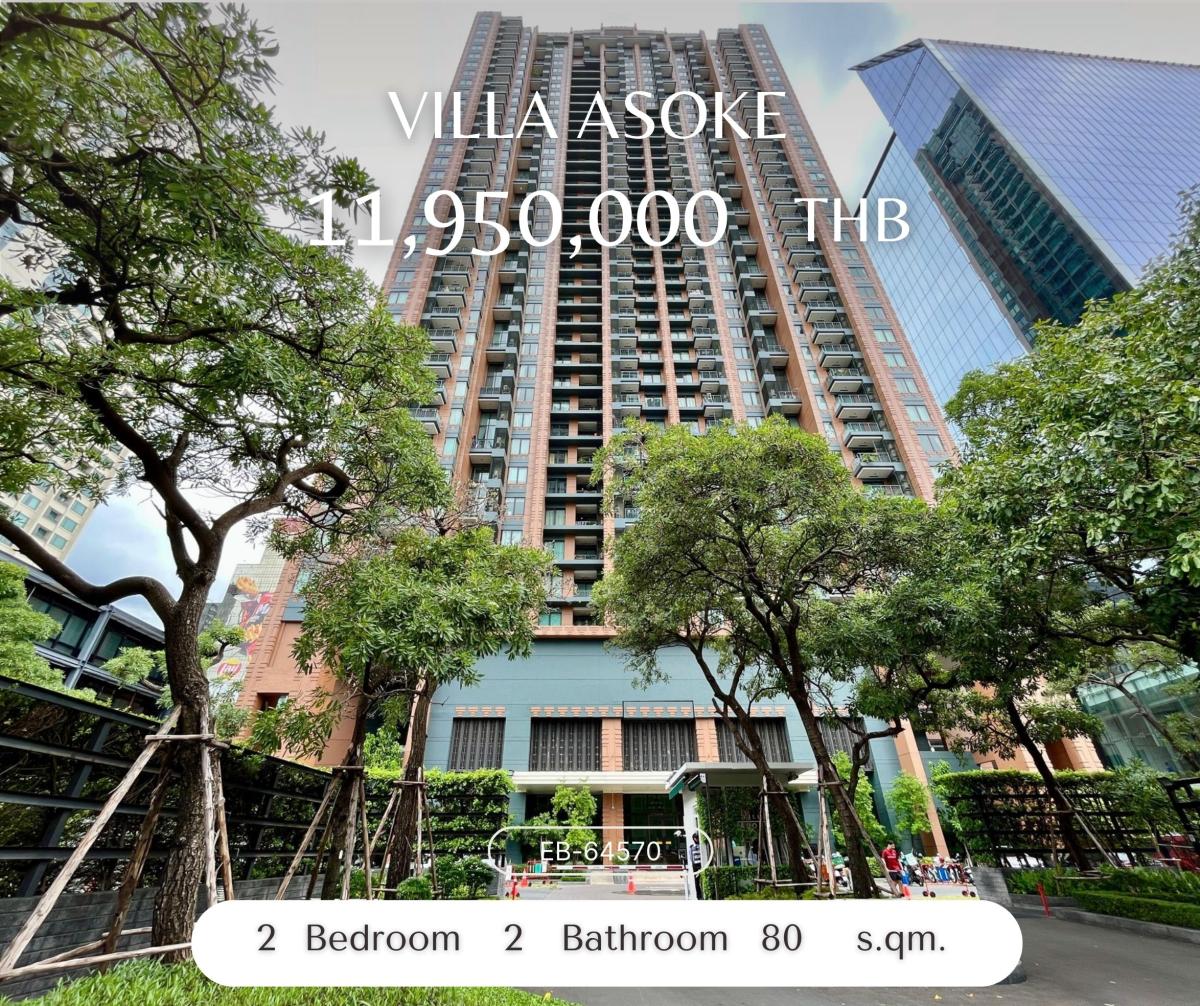 For SaleCondoRama9, Petchburi, RCA : Villa Asoke, the decoration room in the heart of Asoke, the best price !!! 11,950,000