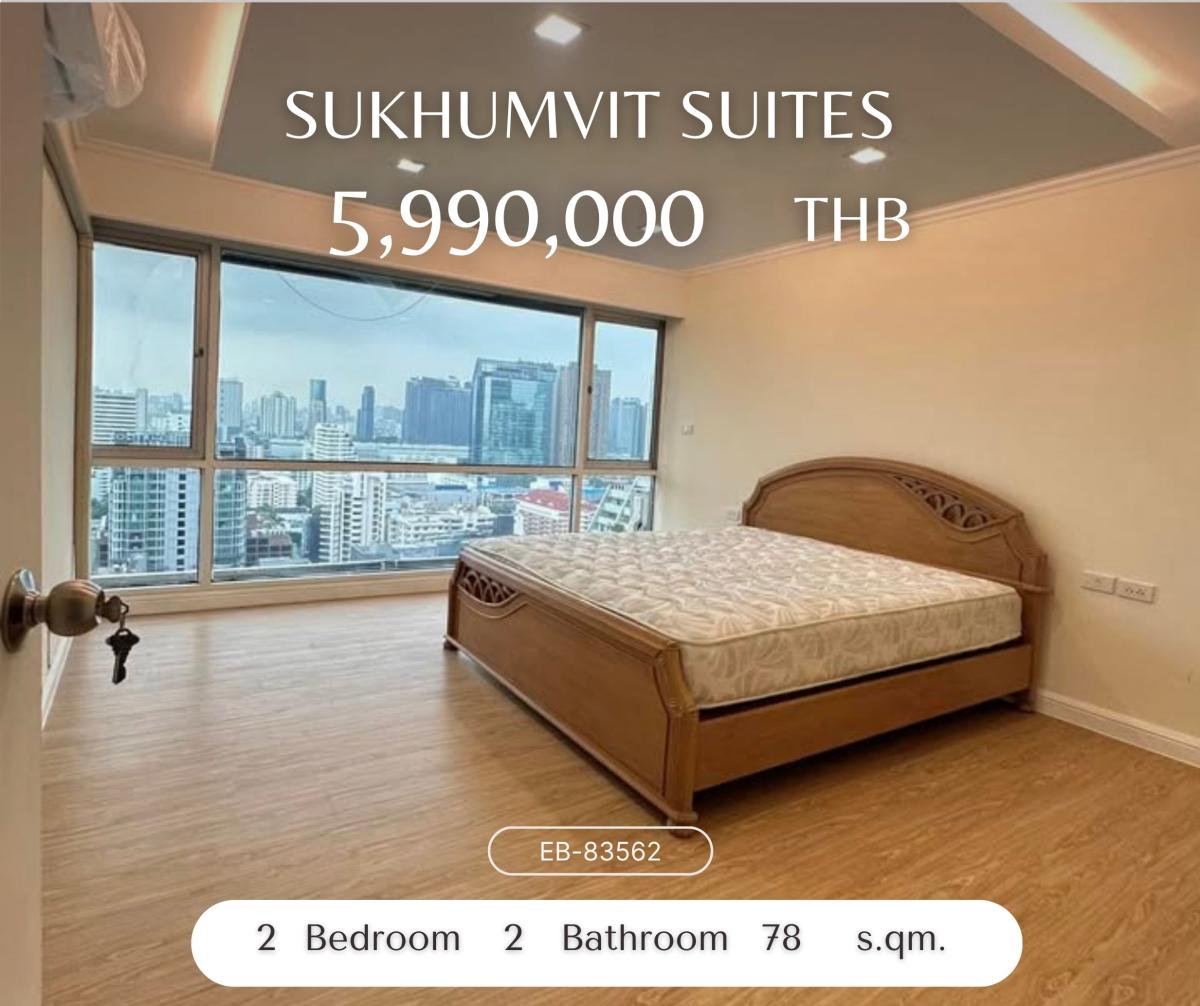 ขายคอนโดนานา : Freshly renovated 2 Bedrooms near BTS Nana, Terminal 21, and Benjakitti park, heart of Sukhumvit prime and real CBD