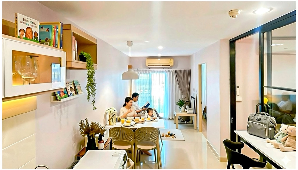 ขายคอนโดท่าพระ ตลาดพลู วุฒากาศ : คอนโดLow Rise เมโทรพาร์ค สาทร รีโนเวทใหม่ 2 นอน 3 แอร์ ราคาสุดท้าย 1.89