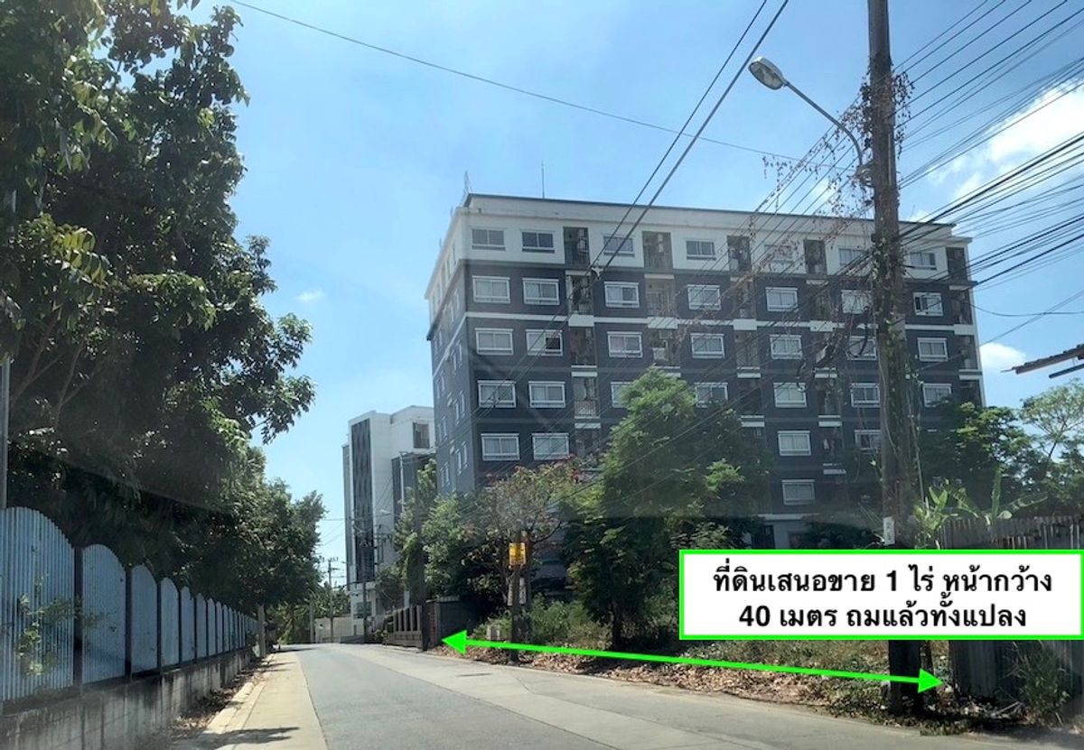 For SaleLandChaengwatana, Muangthong : 1 rai of land for sale in Soi Phra Mae Mahakun 27, Tiwanon Road, Pak Kret, Nonthaburi 098 7755 808