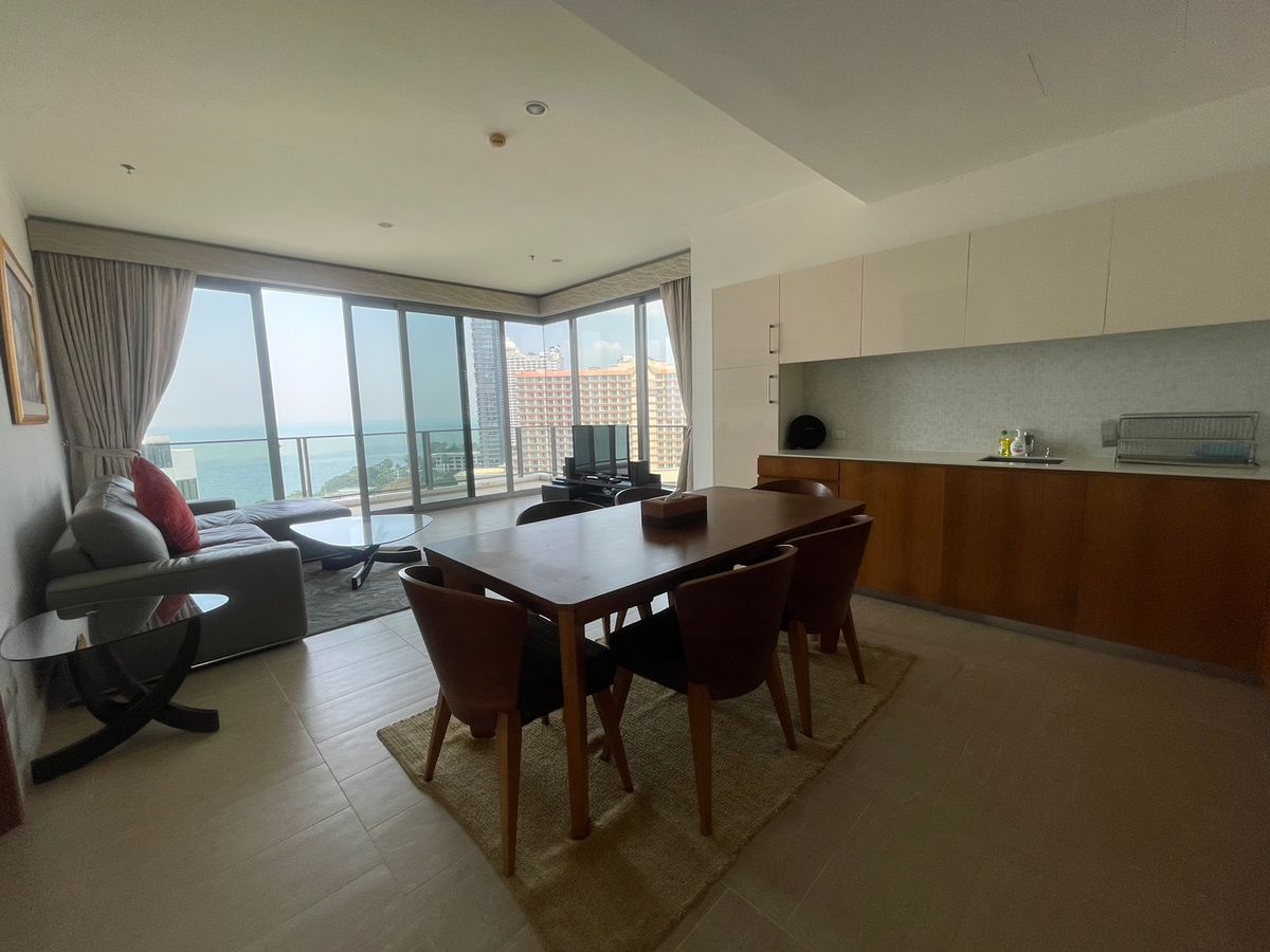 ให้เช่าคอนโดพัทยา บางแสน ชลบุรี สัตหีบ : for rent codno Northpoint Pattaya corner type 3 Beds (S03-1993)