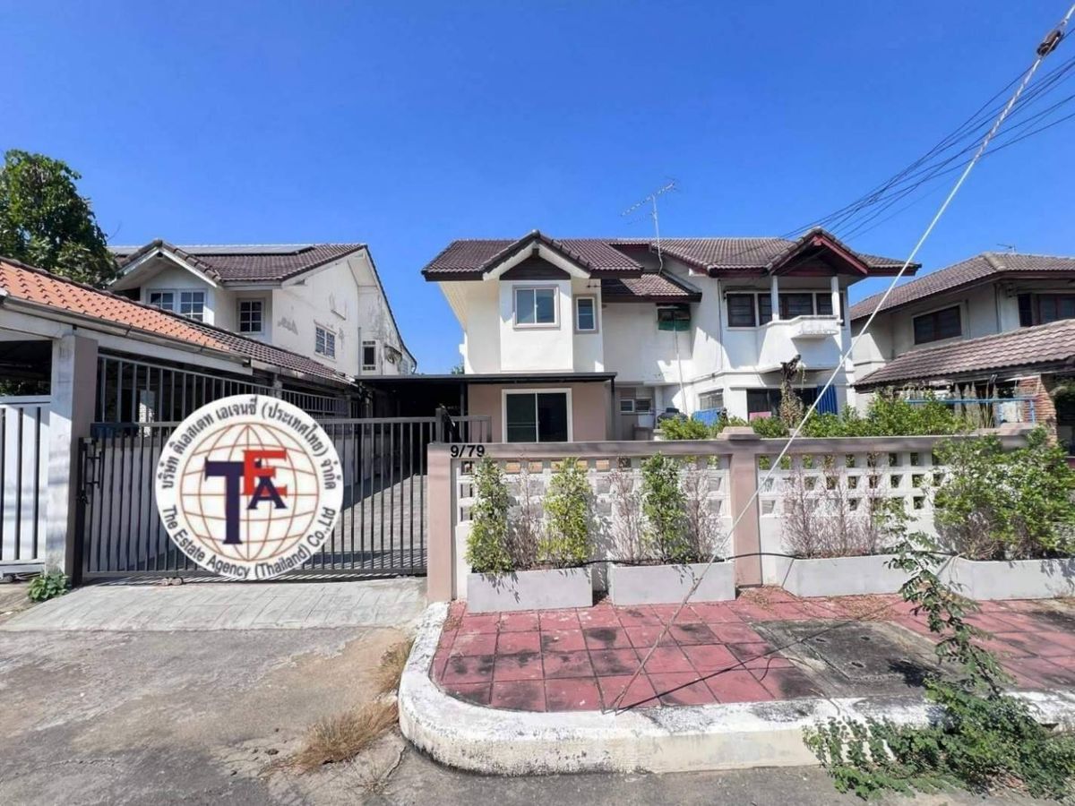 For SaleNawamin, Ramindra : 2 storey twin house for sale, Napawan Phahonyothin Village 54/4, 3-2 Intersection, Seven Eleven Green Line, Khu Khot, Big C, Lotus Makro Top Avenue, AC Market. Rittiyawanalai School Kasetsart University, CGH Hospital, Bhumibol Adulyadej Hospital, B Care H
