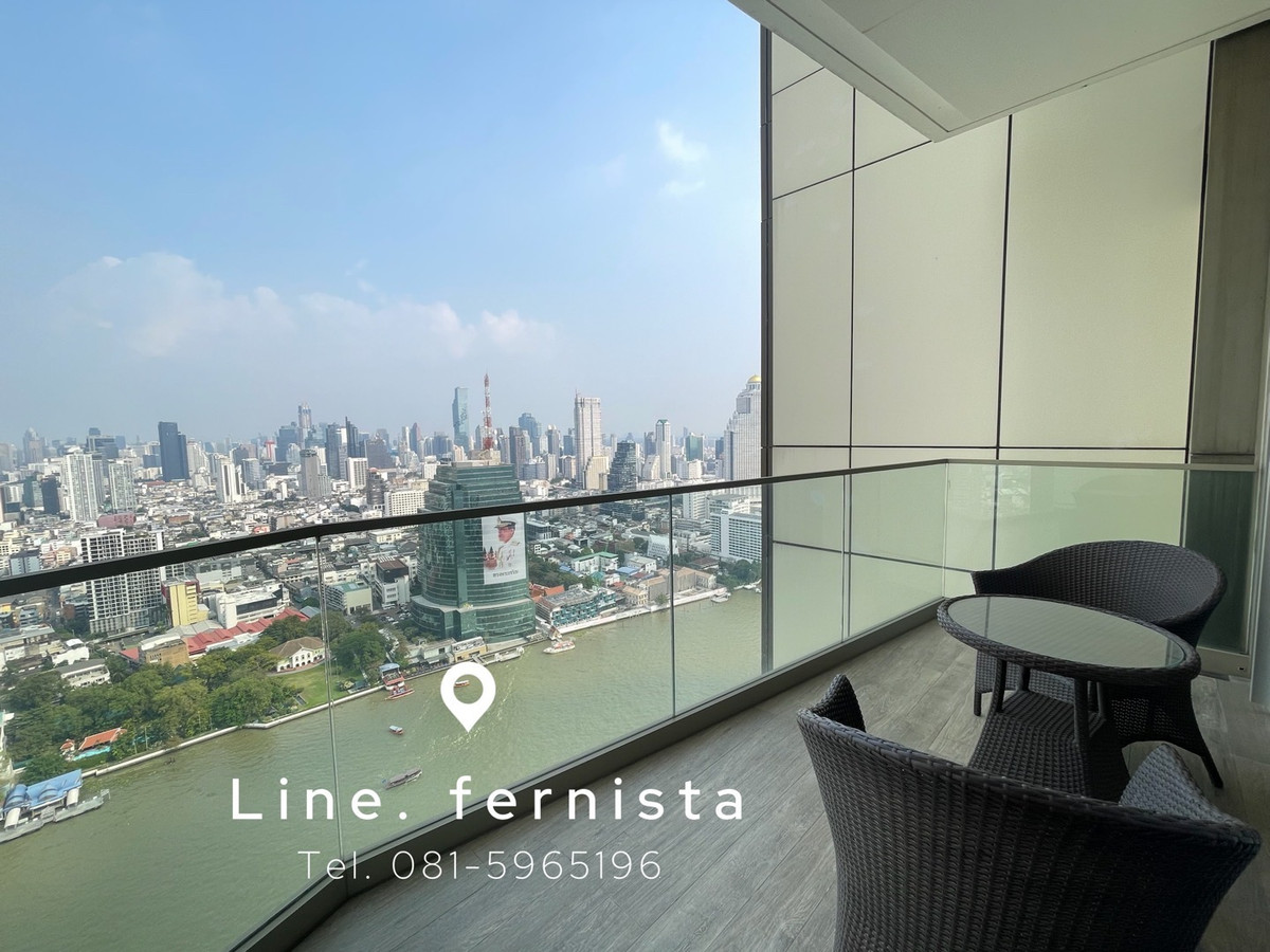 ขายคอนโดวงเวียนใหญ่ เจริญนคร : ✨Magnolias Waterfront Residences✨ Exclusive offer 1B 1B size 61, Super high floor, River view, Fully furnished, Sell 18.99 MB only (Near Icon Siam)