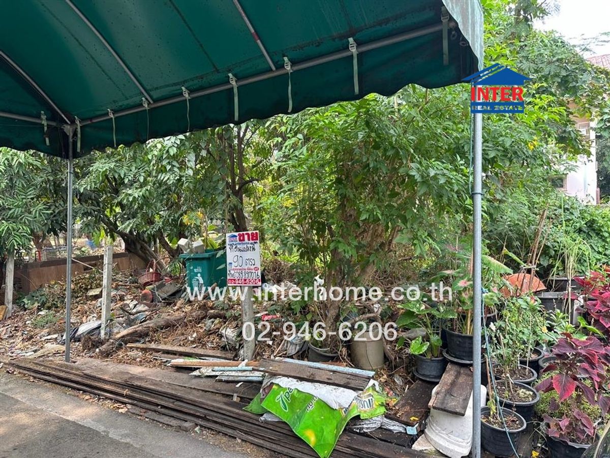 For SaleLandSeri Thai, Ramkhamhaeng Nida : 90 sq.w. Land, empty land, Soi Serithai 43/3 Soi 6, Seri Thai Road, Sri Burapha Road, Bang Kapi District, Bangkok