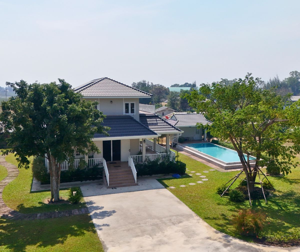 For SaleHouseCha-am Phetchaburi : Pool Villa, elegant, near the old beach, old corner, Cha -am, only 400 meters away from the beach.