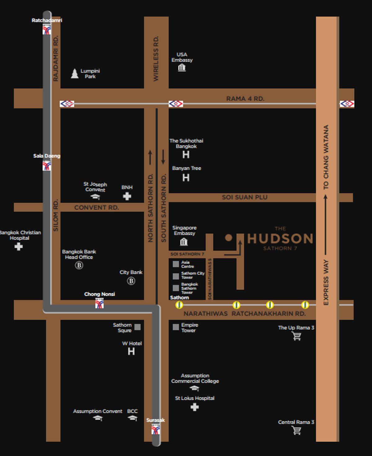 ขายคอนโดสาทร นราธิวาส : ขายคอนโด โครงการ The Hudson Sathorn 7 ตึกLow rise เงียบสงบ ห้องใหญ่ เดินทางสะดวก 2ห้องนอน 2ห้องน้ำ ขนาด 85 ตารางเมตร ราคาตำกว่าตลาดมากค่ะ 
