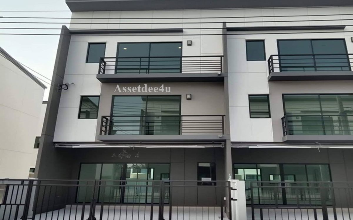 For RentTownhomeRama5, Ratchapruek, Bangkruai : Townhome Rajapruek Townhome Rama 5 AT550 for rent 3 -story townhome, Ban Klang, Ratchapruek, Rama 5, near Makro Nakhon In