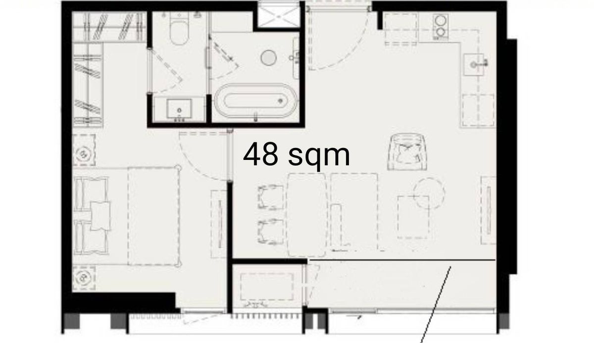 ขายดาวน์คอนโดสีลม ศาลาแดง บางรัก : For sell ขาย! 1 bed 48 sqm 7th floor ROMM CONVENT 11.6 MB