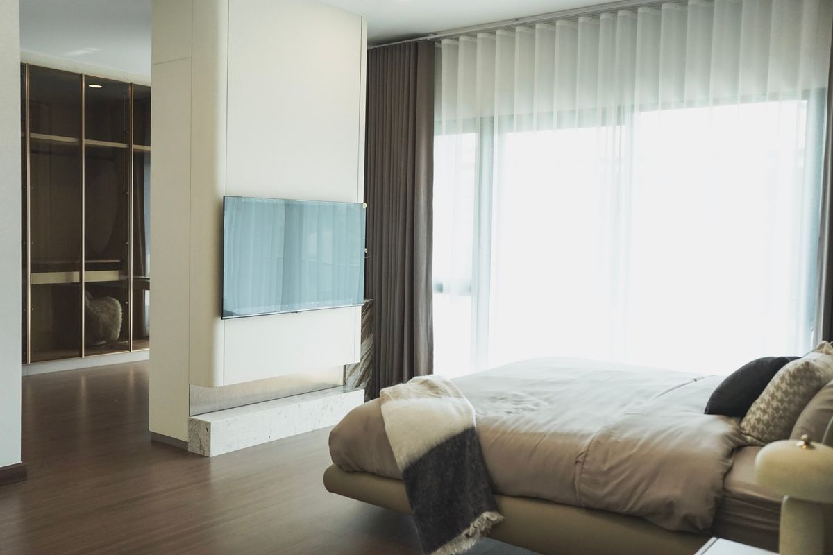 For RentHouseBangna, Bearing, Lasalle : K-6289 Urgent Rent! The City Bangna, a new project, newly decorated, ready to be near Bangna.