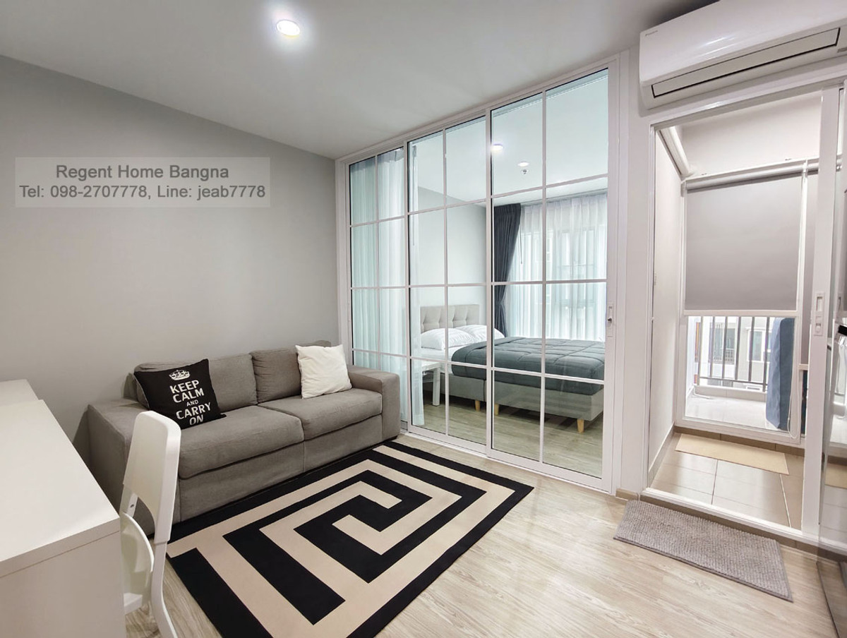 For RentCondoBangna, Bearing, Lasalle : (Book already) for rent, Condo, Regent Home Bangna, BTS Bangna 28 sq.m.