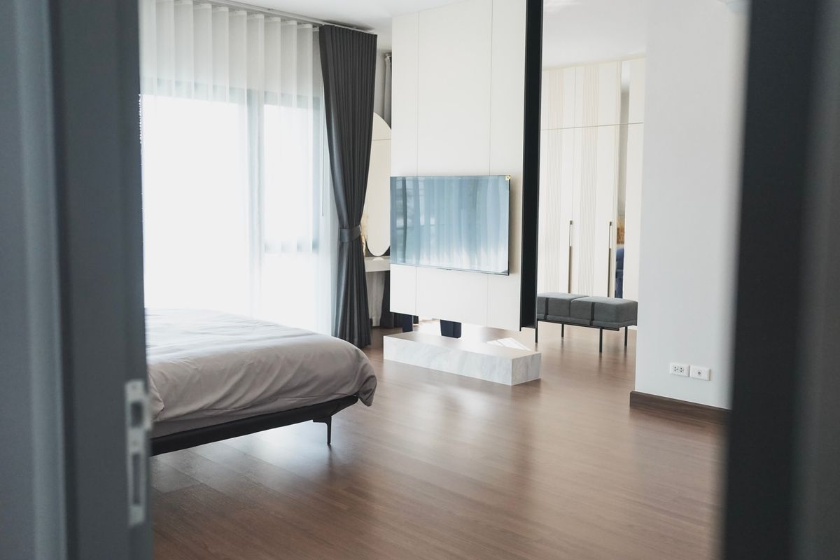 For RentHouseBangna, Bearing, Lasalle : K-6288 Urgent rent! The City Bangna, a new project, newly decorated, ready to be near Bangna.