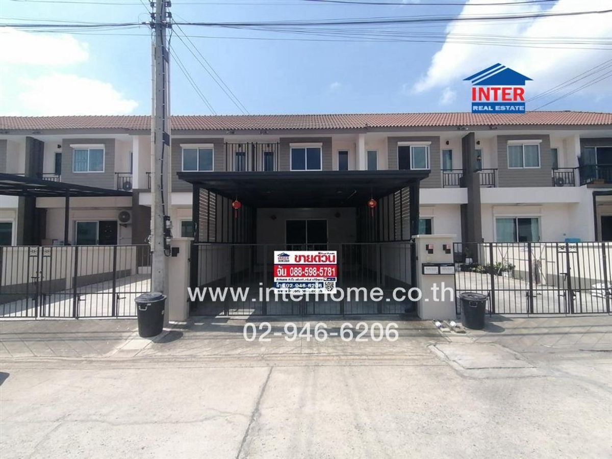 For SaleTownhomeChachoengsao : 2-story townhouse 26.3 sq.w., Aotol Village, Bali Beach, Motorway-Lat Krabang, Soi 13, Carry Boy Factory Lat Krabang, Luang Prathan Road, Lat Krabang Road, Chachoengsao, Chachoengsao