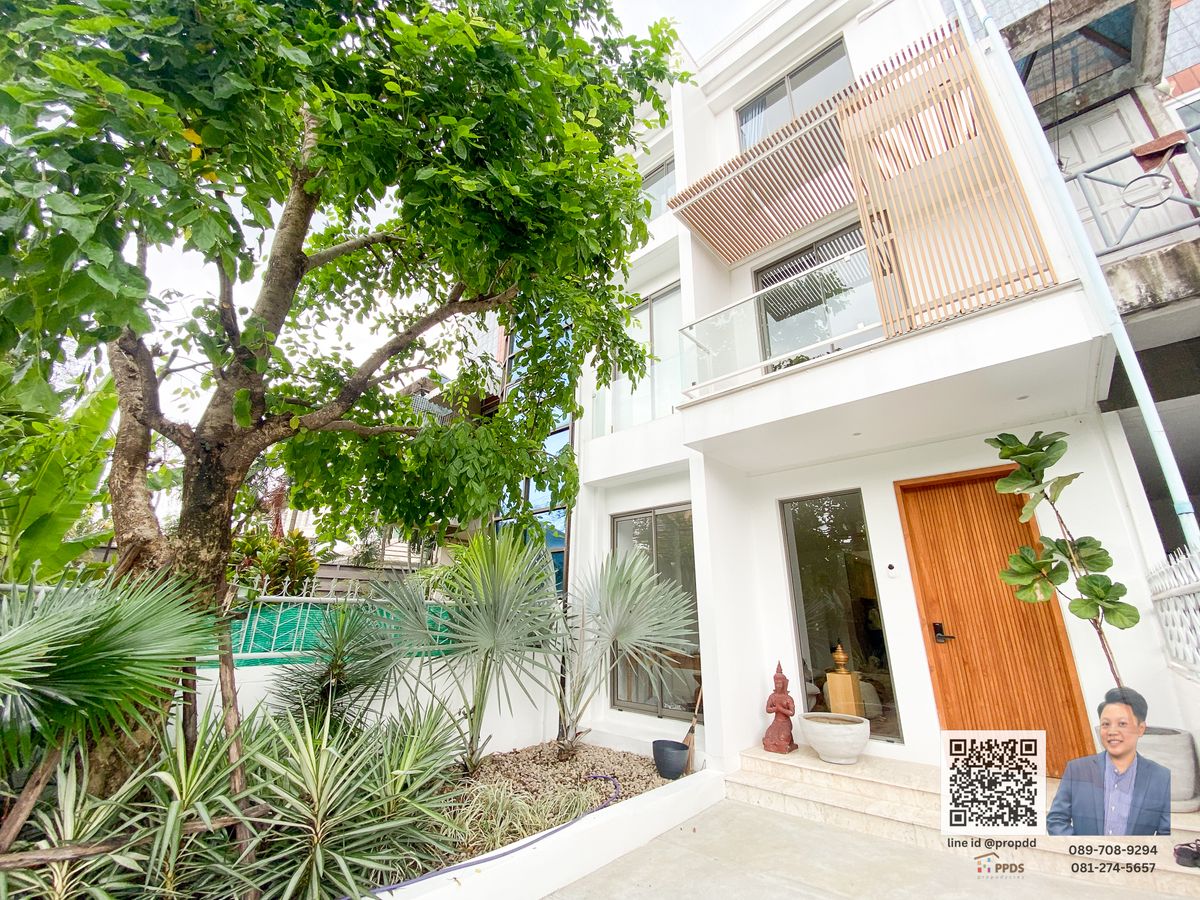 For SaleTownhomeOnnut, Udomsuk : Townhome for sale with lens, Scandinavian style, Pridi Phanom Yong 26