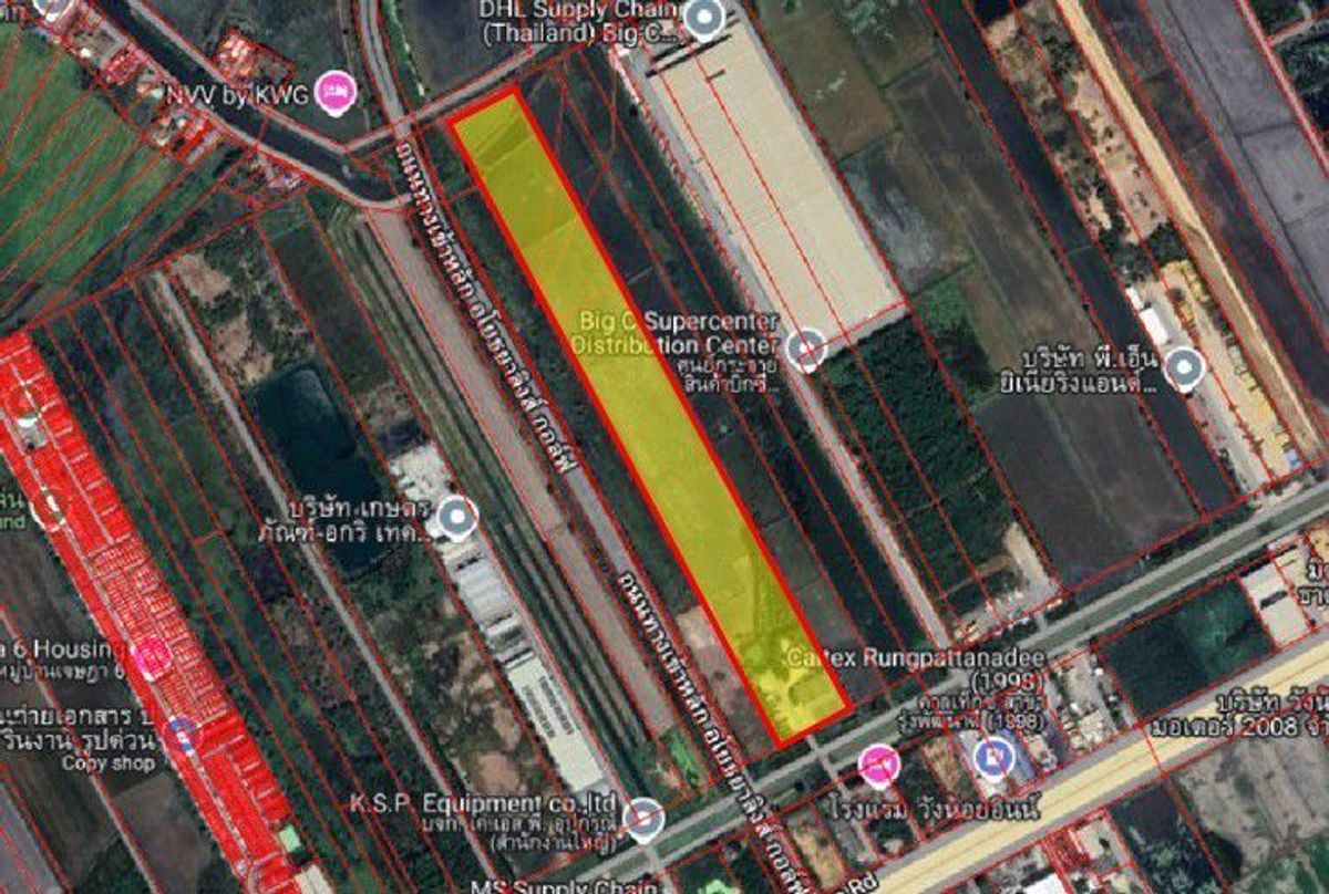 ขายที่ดินอยุธยา : ที่ดิน 59-2-31 ไร่ วังน้อย ถ.พหลโยธิน ขาออก ตำบลลำไทร อำเภอวังน้อย จังหวัดพระนครศรีอยุธยา