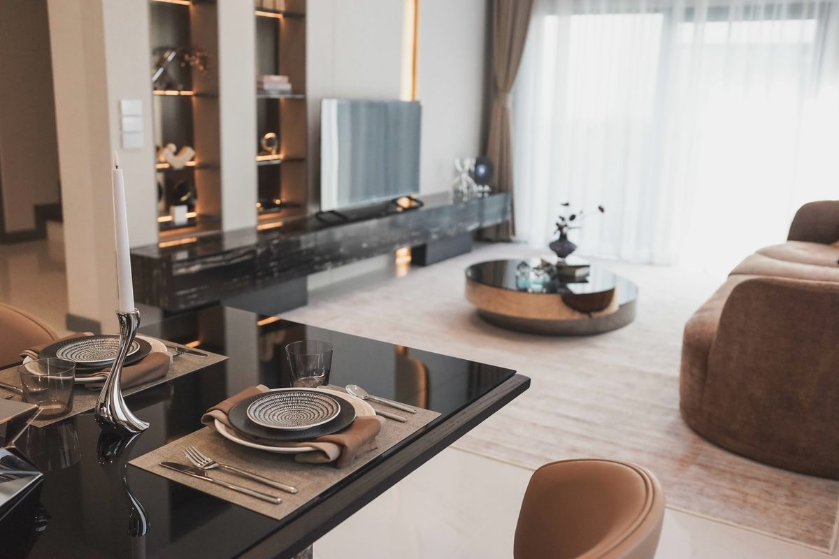 For RentHouseBangna, Bearing, Lasalle : K-6289 Urgent Rent! The City Bangna, a new project, newly decorated, ready to be near Bangna.